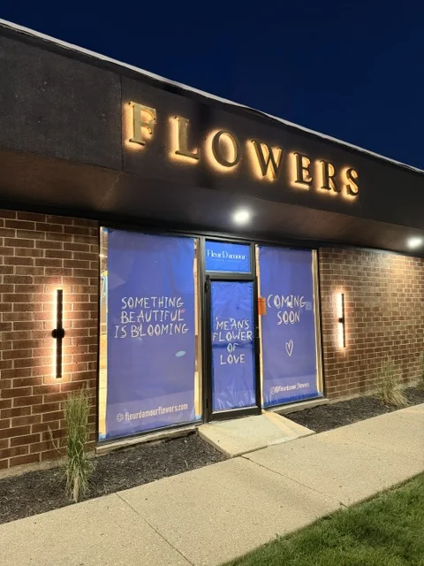 Flowers — Illuminated Window Display